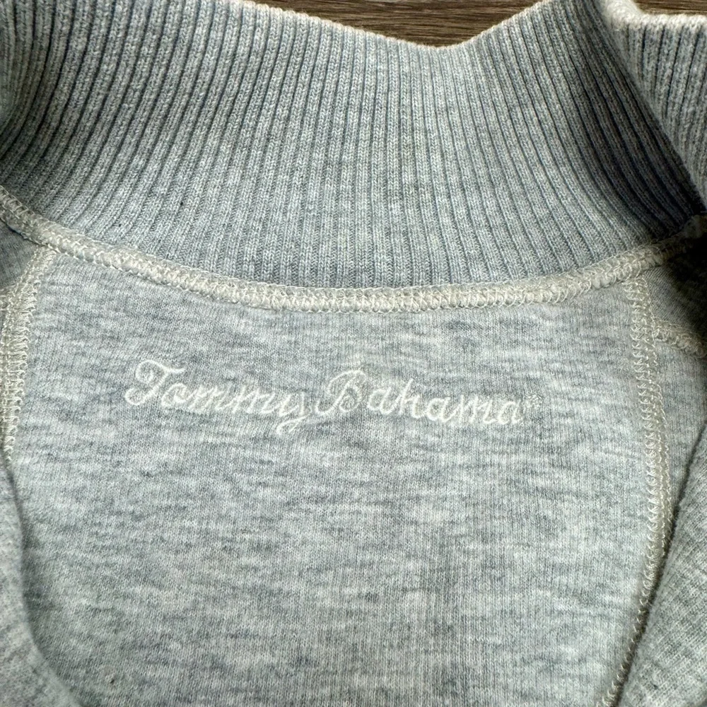 Tommy Bahama Quarter Zip Pullover Sweater Oatmeal Beige Men’s Large - Picture 2 of 7